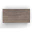 Table basse bicolore 48 po, base 48 po en peuplier et finition