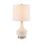 Lampe de table bohémienne blanche en relief Boho