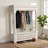 Berlene Carved Solid Wood Hall Tree Bench-108334781