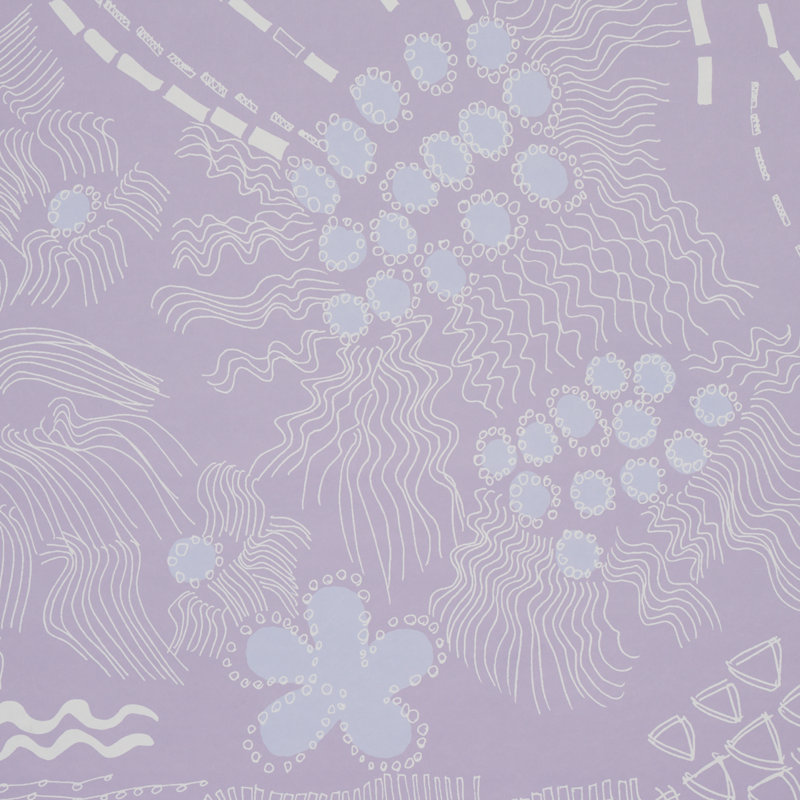 Papier peint Schumacher x Clements Ribeiro Haven, Lilas