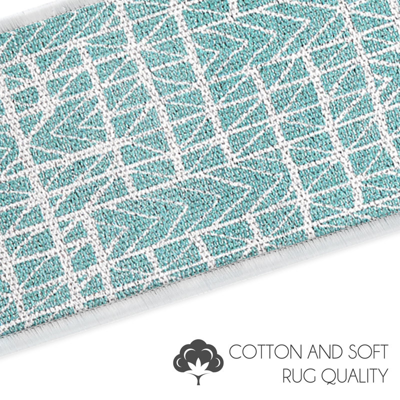 Tapis d'escalier Hudson, Bleu sarcelle clair, 13