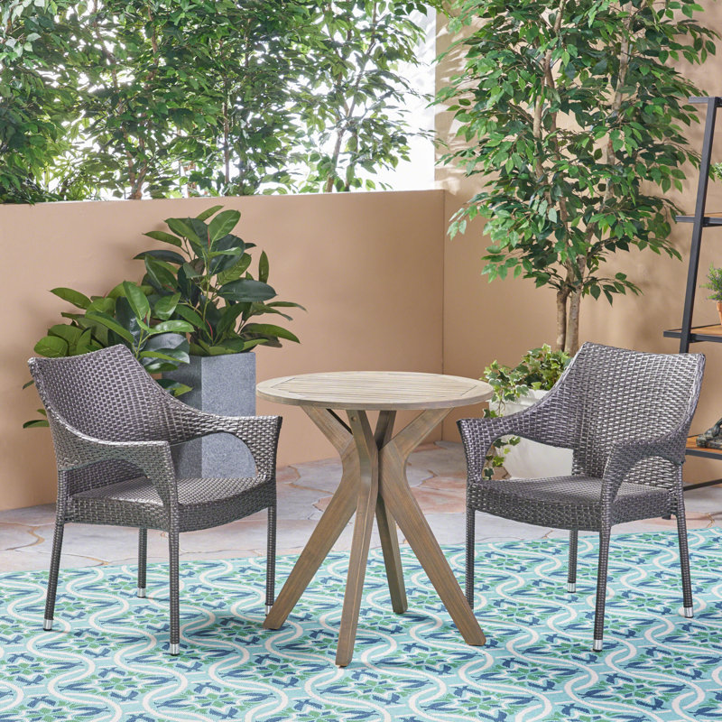 Ensemble repas pour 2 personnes Elifsu, Gris
