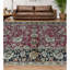 Sona Wool Oriental Area Rug in Red/Black