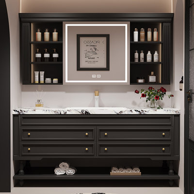 Armoire de salle de bain rétro française