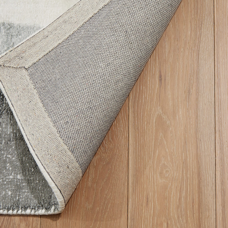 Hand Loomed Abstract Area Rug, Rectangle 9' x 12'