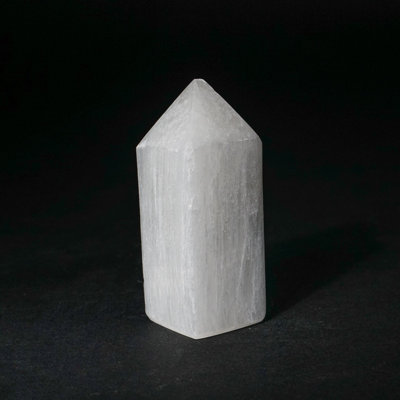 Small Cats-Eye Selenite Point From Morocco (0.4941 lbs)