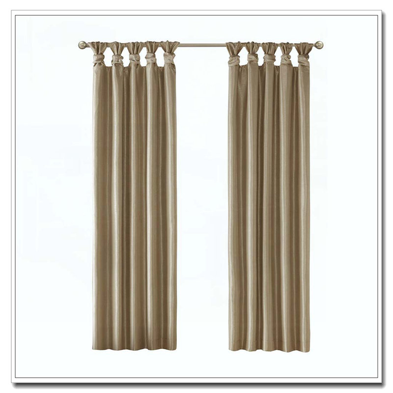 Twist Tab Total Blackout Window Curtain Panel Bronze 50x84" Blackout, 50" W x 84" L, Bronze