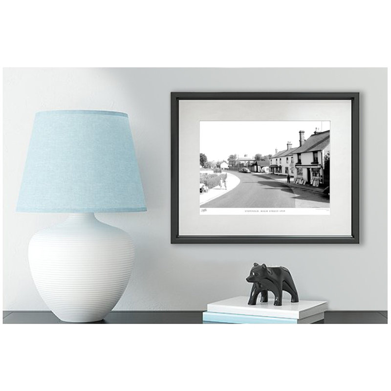Stotfold, High Street 1959 - Single Picture Frame Print, 45cm H X 60cm W x 2cm D