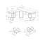 Bureau d'ordinateur, bureau personnel, coin, tiroirs de rangement, L 70 po, forme en L, travail, ordinateur portable, métal-745583623