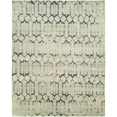 Lewistown Geometric Area Rug in Ivory