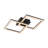 2-light Dimmable Led Square Semi-flush Mount