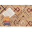 Tapis géométrique orange-1744831777