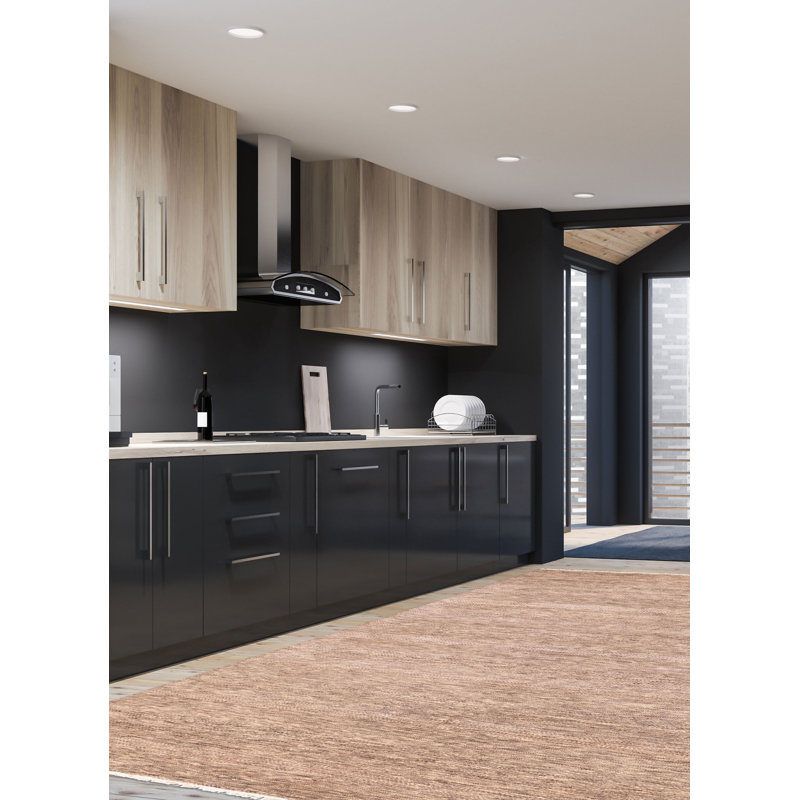 Tapis taupe en soie Finest 9 pi 0 po x 12 pi 2 po
