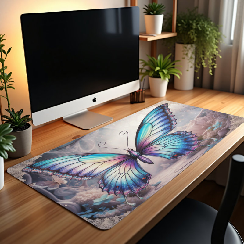 Polyester Desk Pad, 14.4x12.1