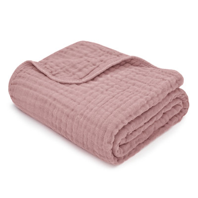 Comfy Cubs Muslin Blanket King, 274 x 229 cm - Soft, Lightweight, Breathable Cotton Blanket - 6-Layered Muslin Fabric