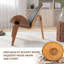 Fauteuil d'appoint en cuir Mid Century Modern