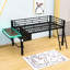 Lit mezzanine en métal avec bureau Arianwen-1574883964