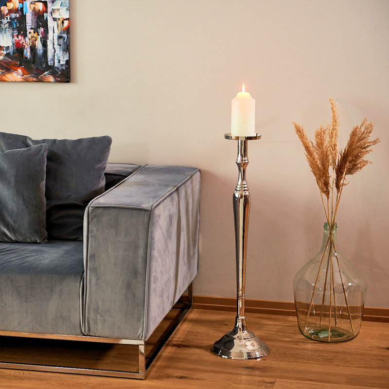 42.9'' H Metal Floor Candlestick