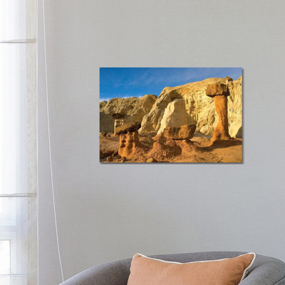 Toadstool Caprocks, Grand Staircase, Escalante National Monument, Utah by Tim Fitzharris - Wrapped Canvas Print
