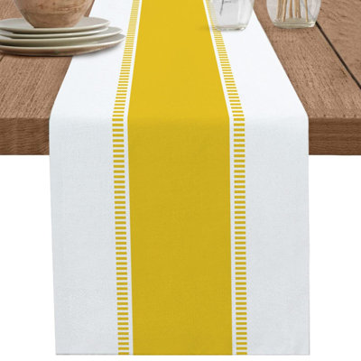 Modern Striped Blended Linen Tablecloth