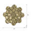 Plaque murale succulente D10x1,6 ", 2 pièces