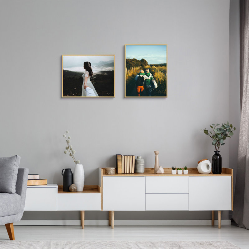 Metal Picture Frame - Basics by Wayfair™, Gold, 24'' x 36''