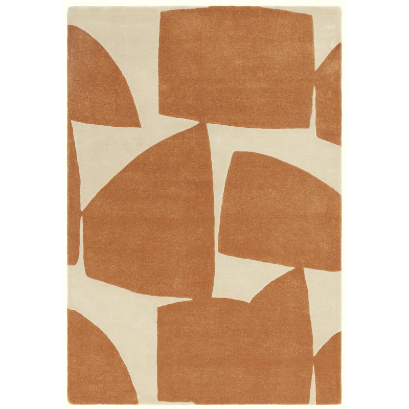 Monfiston Abstract Recycled P.E.T Hand Woven Area Rug, Rectangle 120 x 170cm