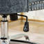 Chaise de bureau moderne rembourrée et capitonnée à boutons avec base en métal-2124249783-2124249784-2124249786