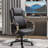 Executive Office Chair with Wide Seat, Computer Desk Chair with High Back Diamond Stitching