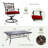 Carleton Dining Set with 8 Swivel Chairs and Table-1511493041