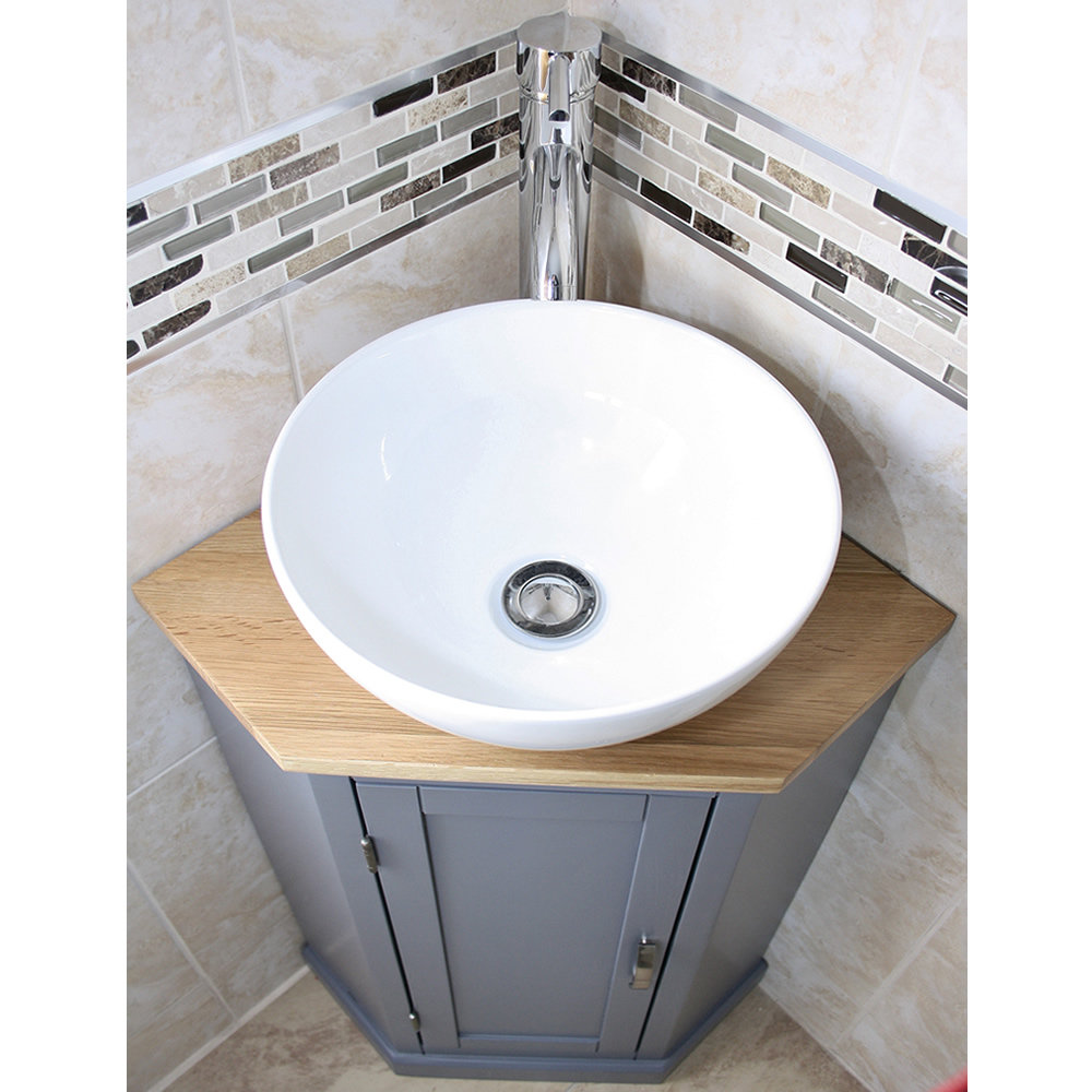 Cranford Free-Standing Corner Vanity Unit