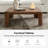 Waynesville Henrico Modern 44"W Simple Assembly Rounded Edges Square Coffee Table With Oak Veneer-1855272170