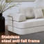 104" Boneless Sofa,Sectional Compressed Couch With Chaise, Deep Seat Modular Sectional Sofa Chenille Memory Foam Sofa Boneless Couches For Living Room Bedroom, No Assembly Required
