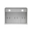 30 po Hotte T-1909-1-CL Merlara convertible sous-comptoir 406 pi3 / min en acier inoxydable brossé avec filtres à chicane, commande tactile, lumières DEL