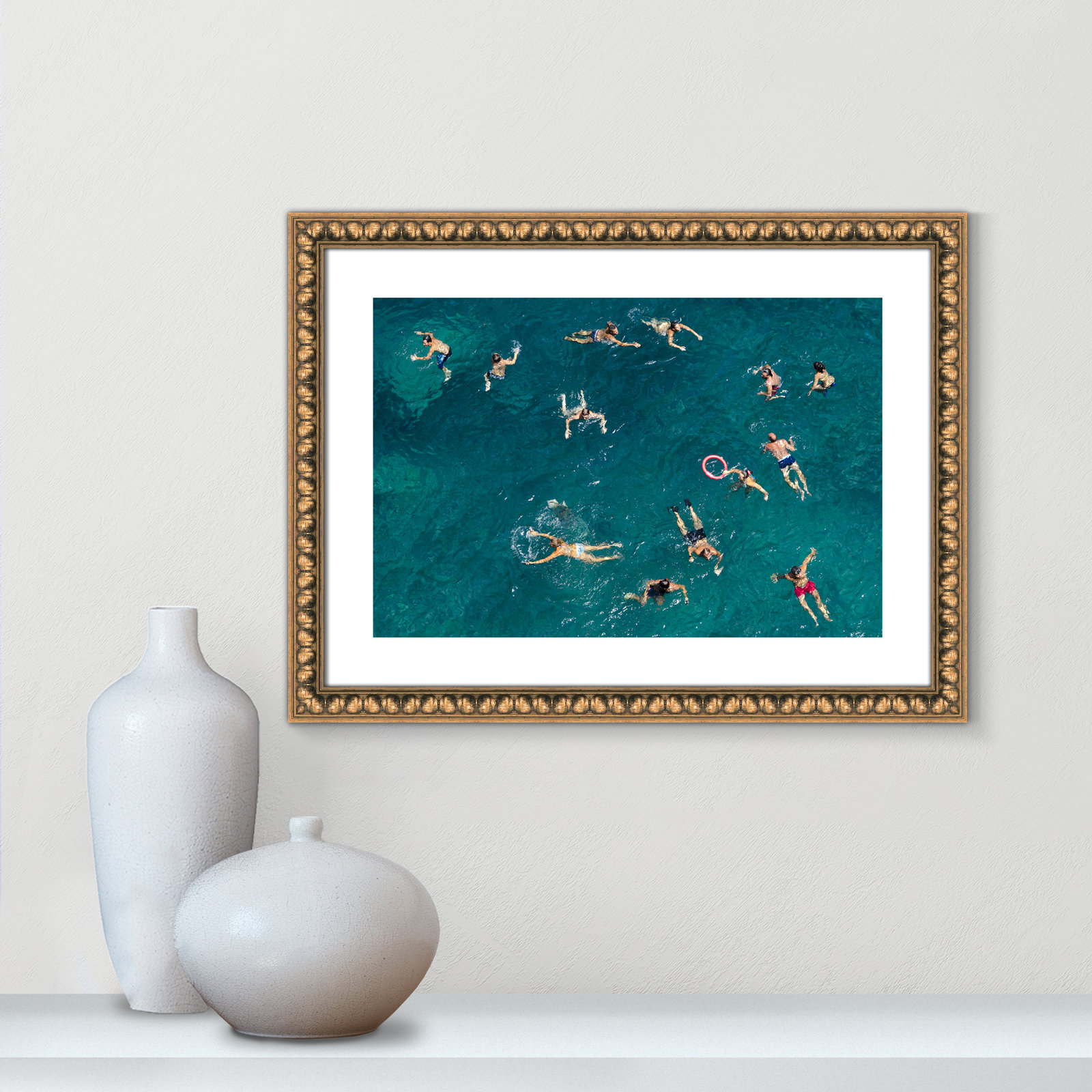 Tonti - Photograph Print, Gold Bead Framed Paper, 17" H x 23" W x 1.13" D