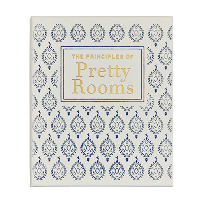 Graphic Image The Principles Of Pretty Rooms Coffee Table Book, Leather, Ivory