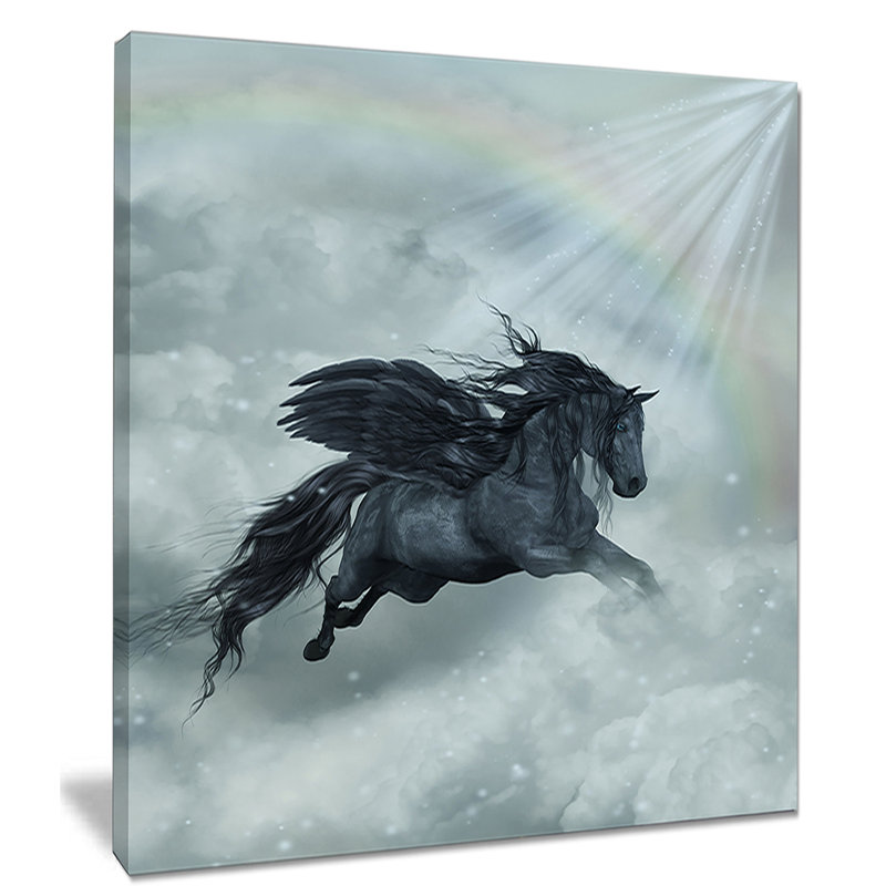 «Pegasus in the Heaven», impression, H 40 po x l 30 po x P 1,5 po, Toile tendue avec châssis