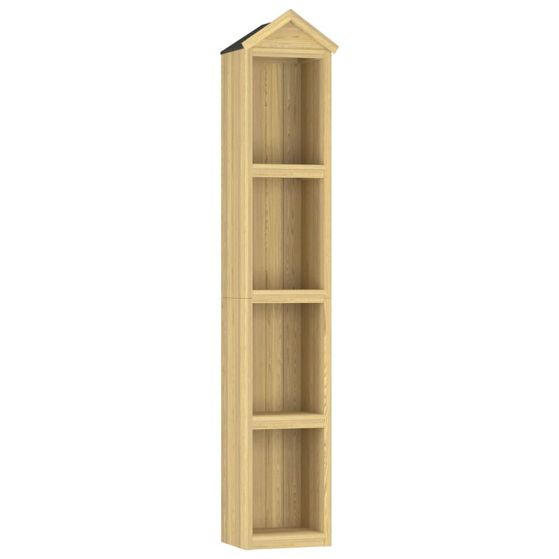 Connah 1 ft. 3 in. W x 1 ft. 1 in. D Solid Wood Overlap Apex Tool Shed