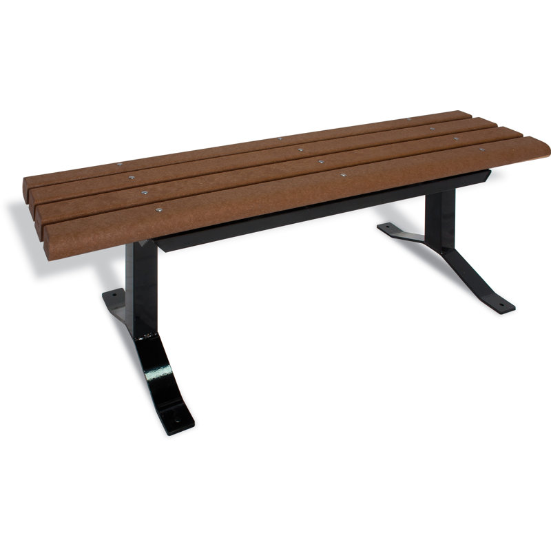 Banc de parc en plastique UltraSite, Brun, 96 po (planches 3 x 4)