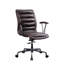Chaise de bureau pivotante avec roulettes Distress
