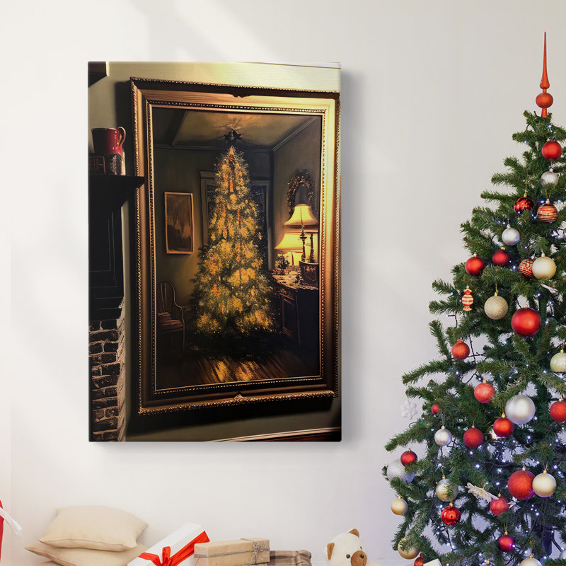 Art des Fêtes de Noël - Toile tendue avec châssis DCII, H 18 po x l 12 po