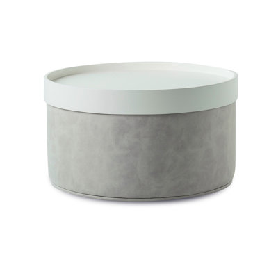 Celine 24" Wide Pouf A with Tray