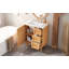 Meuble-lavabo de 30 po avec lavabo en céramique, meuble-lavabo avec 3 tiroirs, 1 grande porte à fermeture douce et armoire de rangement Farmhouse