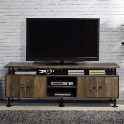Meuble télé 2 tablettes Rustic Oak