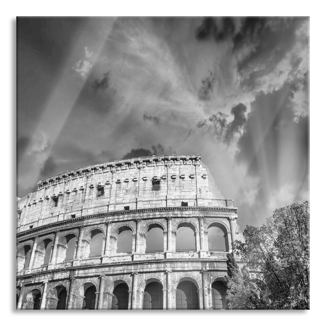 Ungerahmtes Foto auf Glas "Classic Colosseum in Rome"