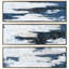 "Blue Shadows", art mural sur toile métallique texturé par Martin Edwards