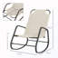 Chaise berçante d'extérieur en métal