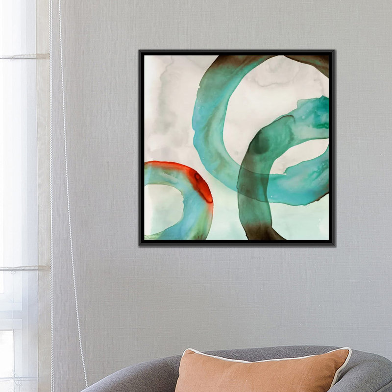 « quartz ii », impression sur toile, H 37 po x l 37 po x P 1,5 po, Toile encadrée noire, Pas de tapis