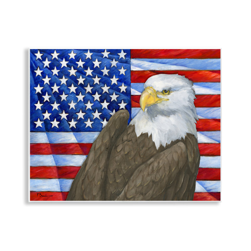 «Stupell Industries Eagle's View Flag» par Paul Brent