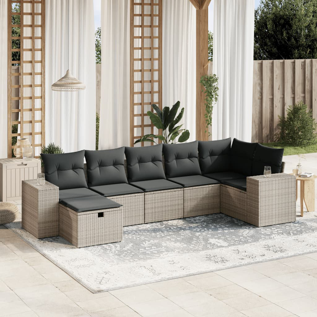 Gartensofa mit Kissen